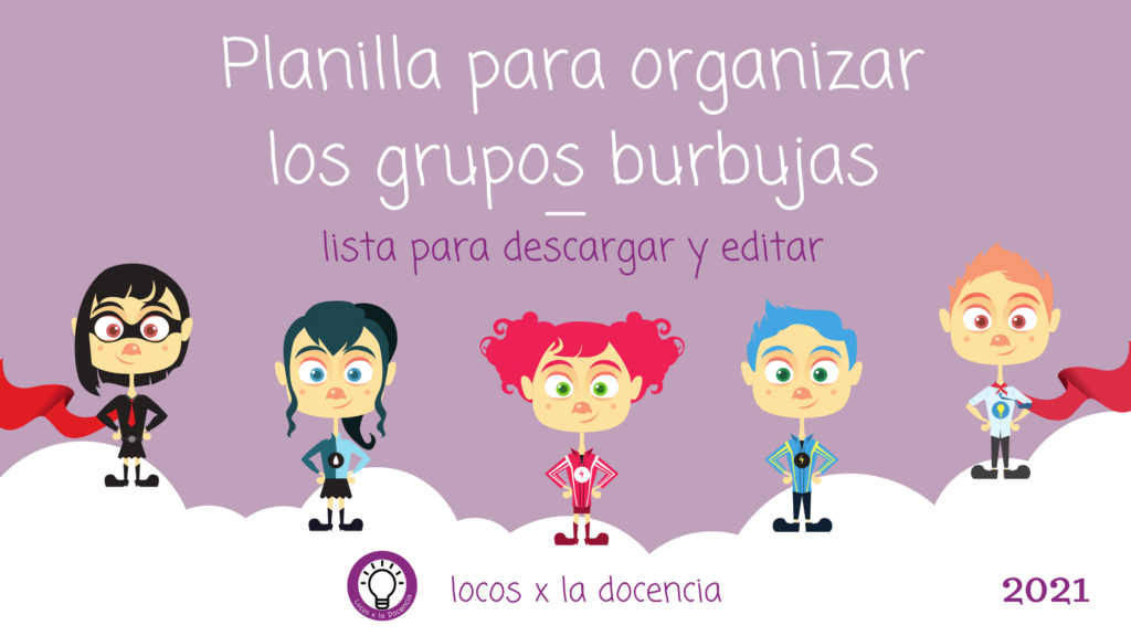 planilla para organizar alumnos